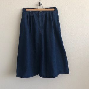 VINTAGE Denim Skirt SZ 18